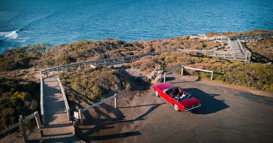 Bells Beach with driver Shayne